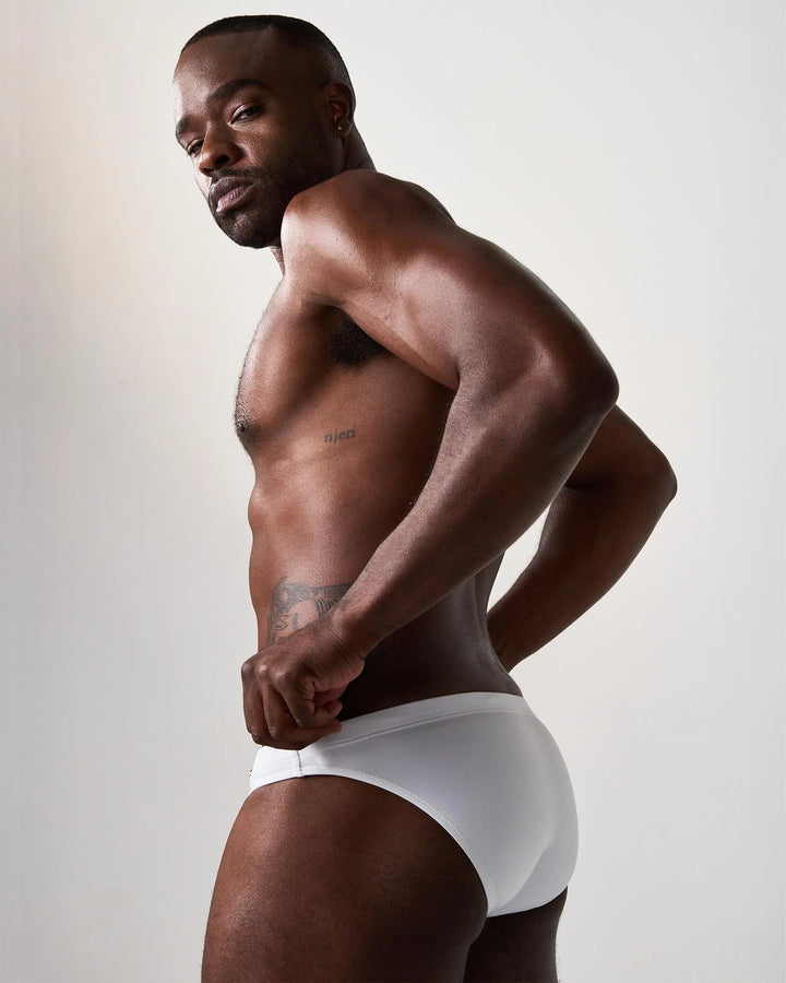 Statement Bikini Swim Brief  White