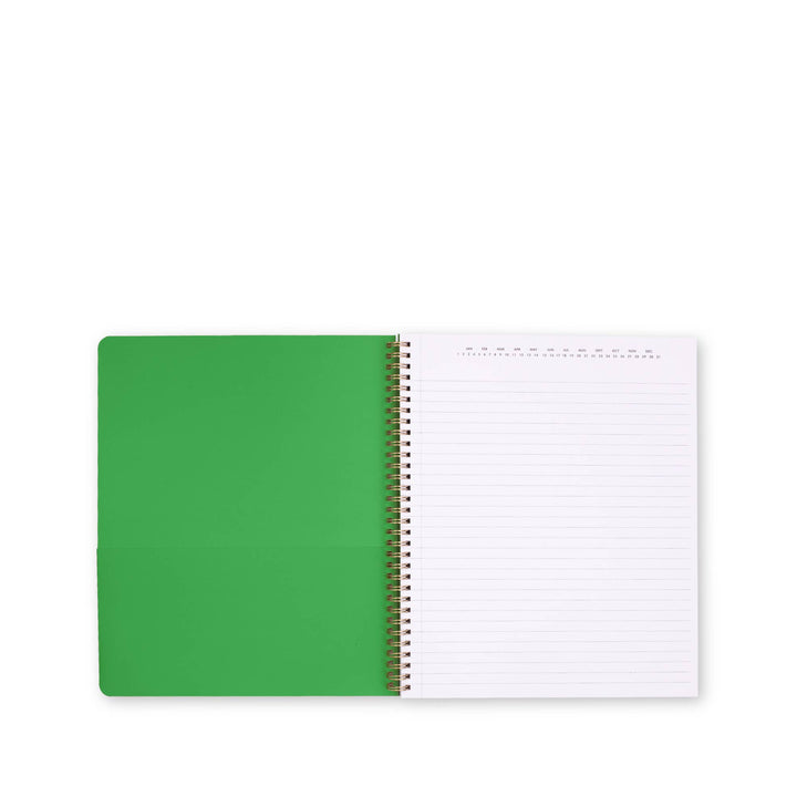 Large Spiral Notebook, Sunny Day Stripe