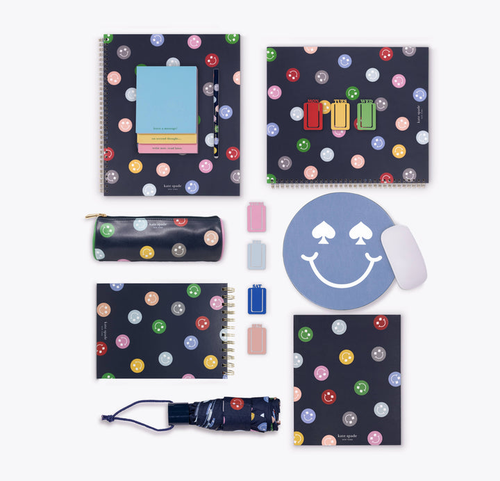 Concealed Spiral Notebook, Spade Smiley