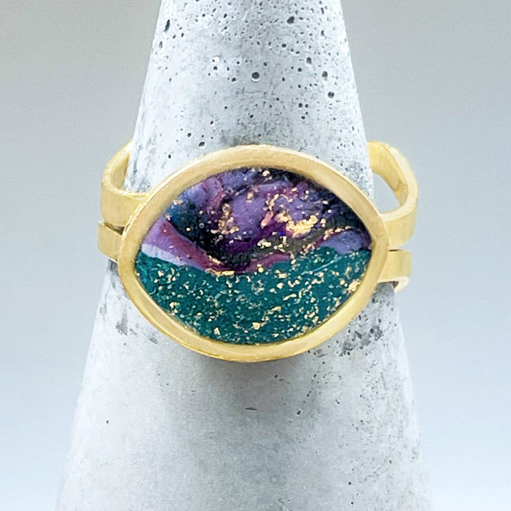 The Goldeneye Handmade Adjustable Ring