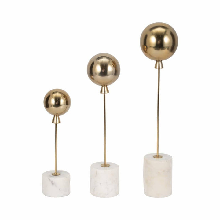 Metal Balloon Sculptures Set of 3