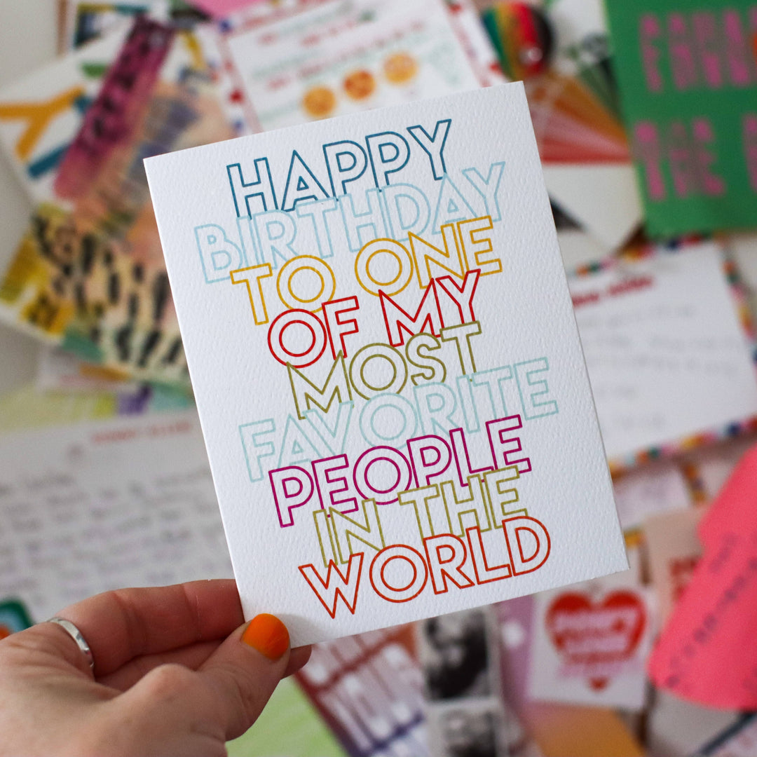 MOST FAVORITE - greeting card