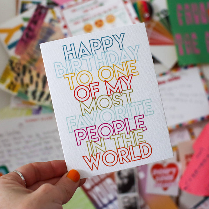 MOST FAVORITE - greeting card