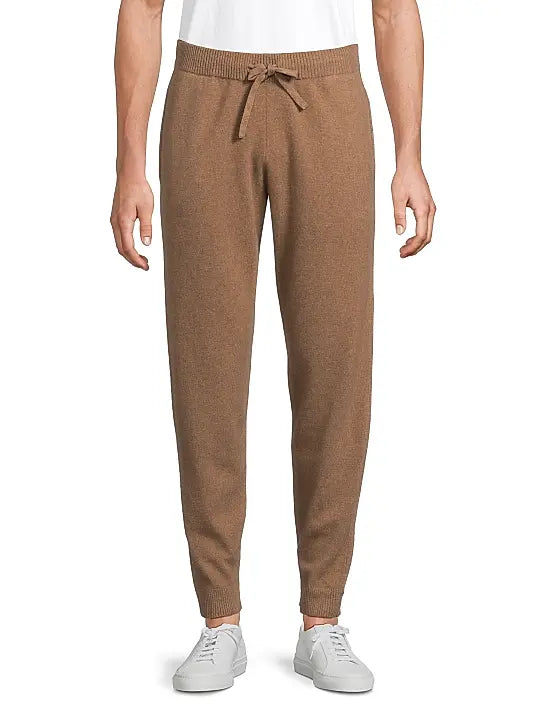 100% Cashmere Knit Jogger Camel
