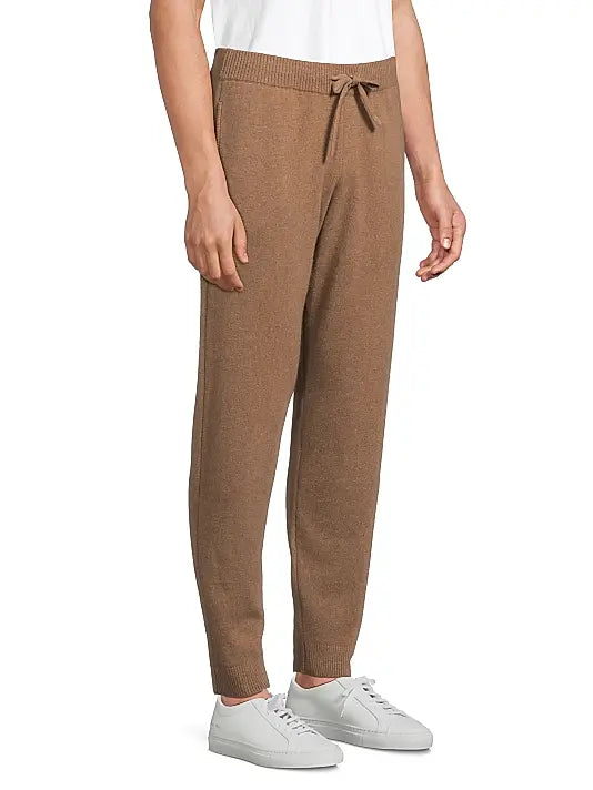 100% Cashmere Knit Jogger Camel