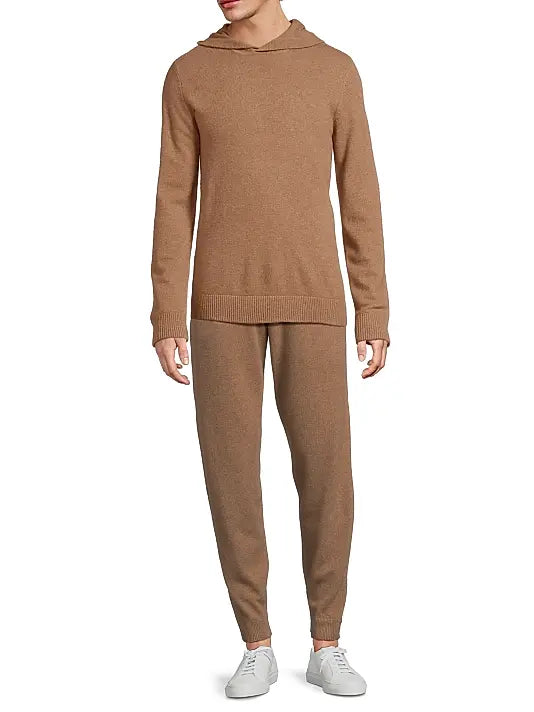 100% Cashmere Knit Jogger Camel