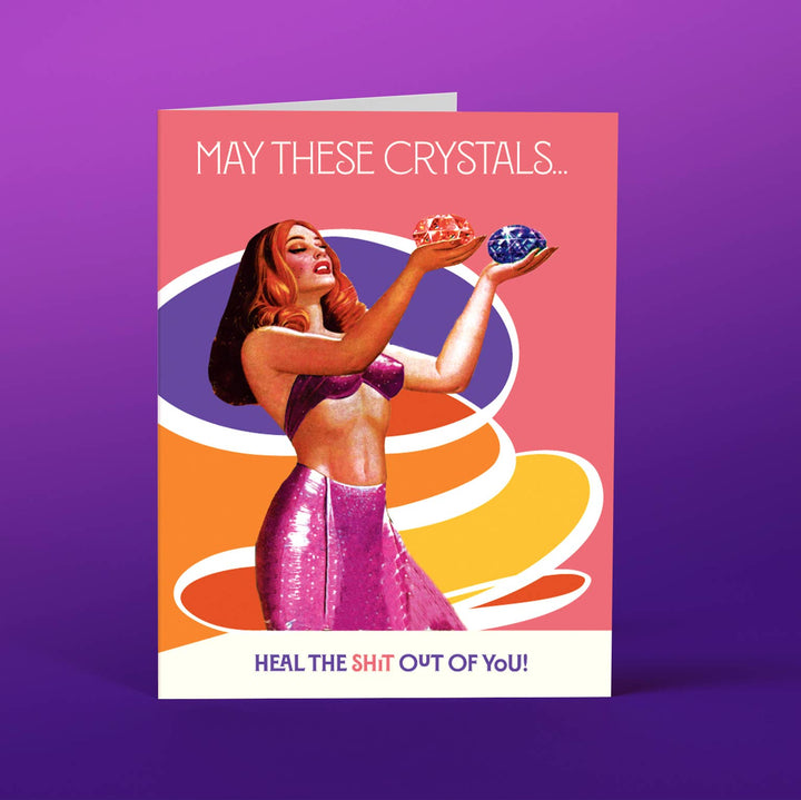 CRYSTAL LADY  healing ironic card