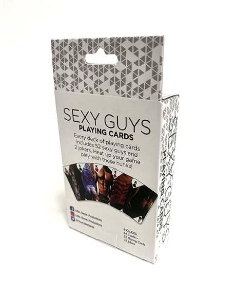 Sexy Guys Playing Cards