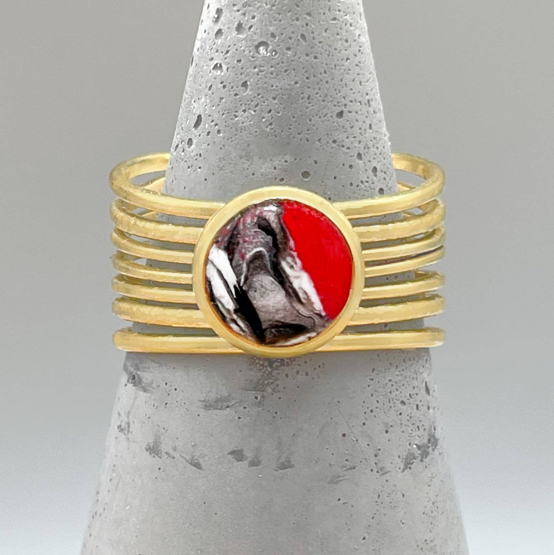 The Globe Handmade Adjustable Ring