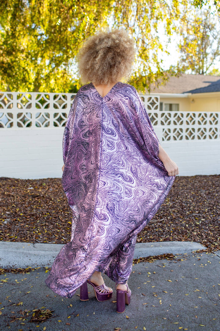 Violet Current Sequin Caftan