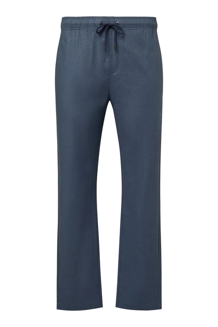 Stretch Linen Pull-On Pant Vintage Indigo