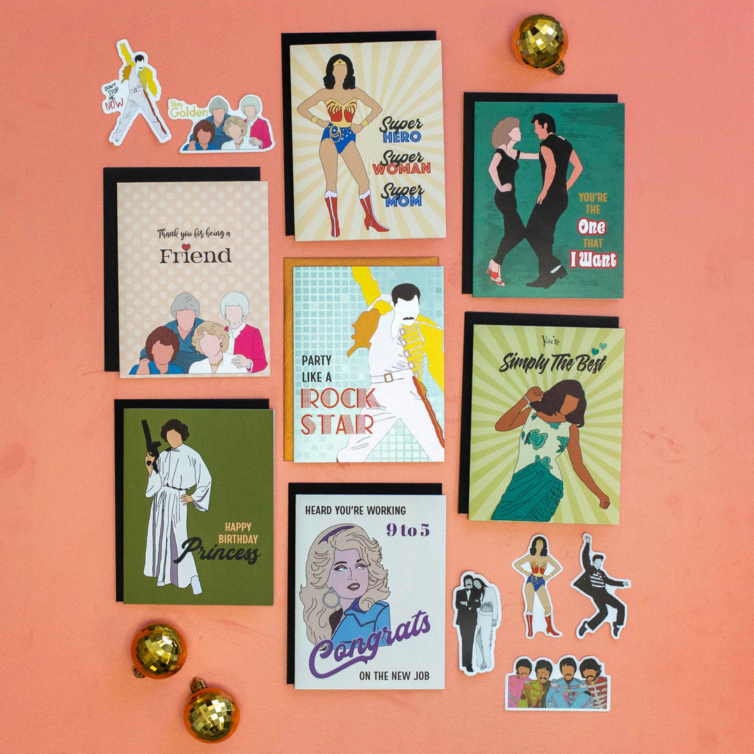 I Got You Babe Sonny & Cher Inspired Pop Icon Love Card