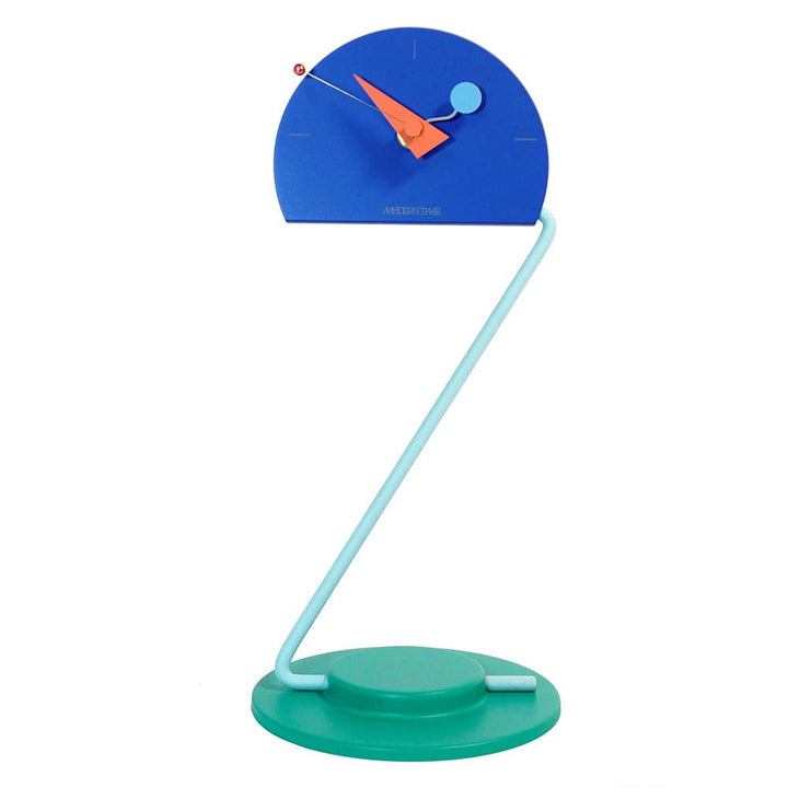 Peacock Desk Clock - Movable Height - Memphis Design