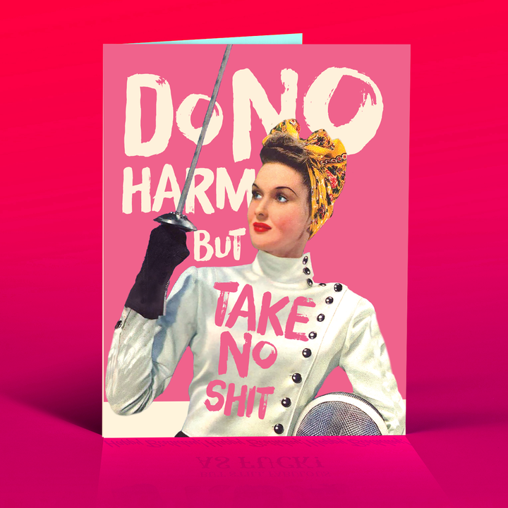 TAKE NO SHIT! empowerment card