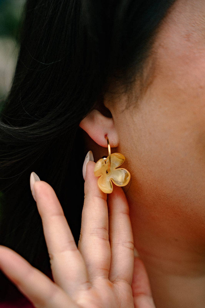 Primrose Hoops - Lemon Yellow