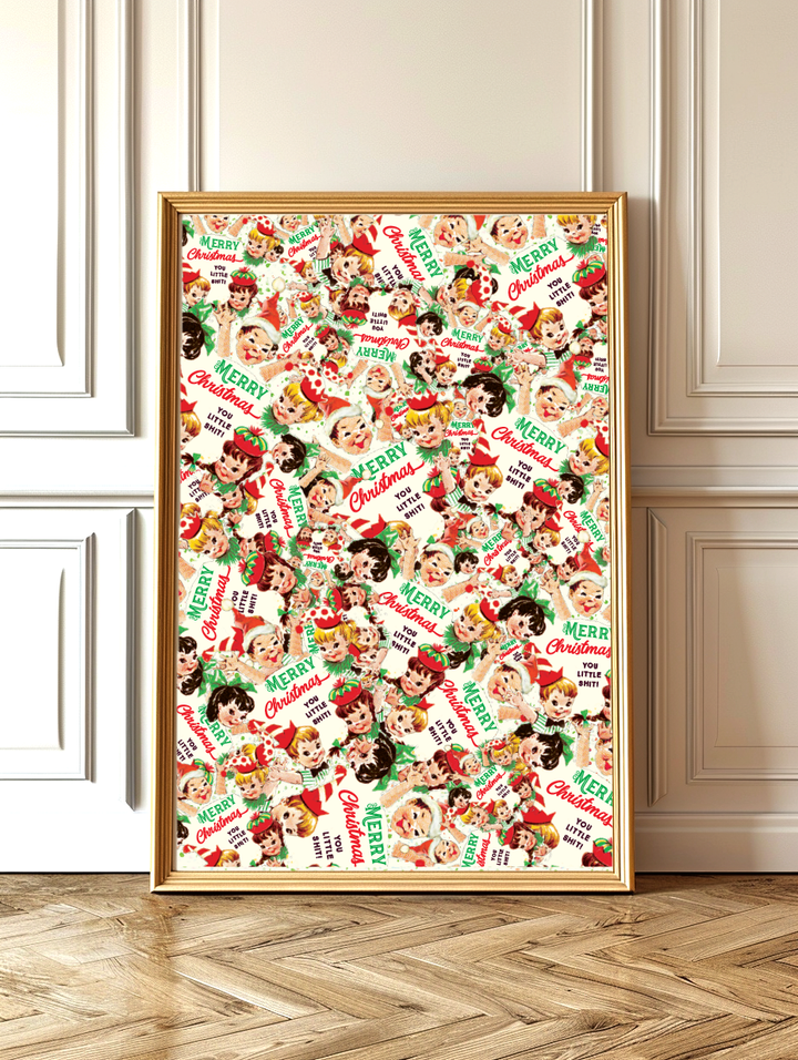 YOU LIL' SHITMAS! Giftwrap rolls or flat