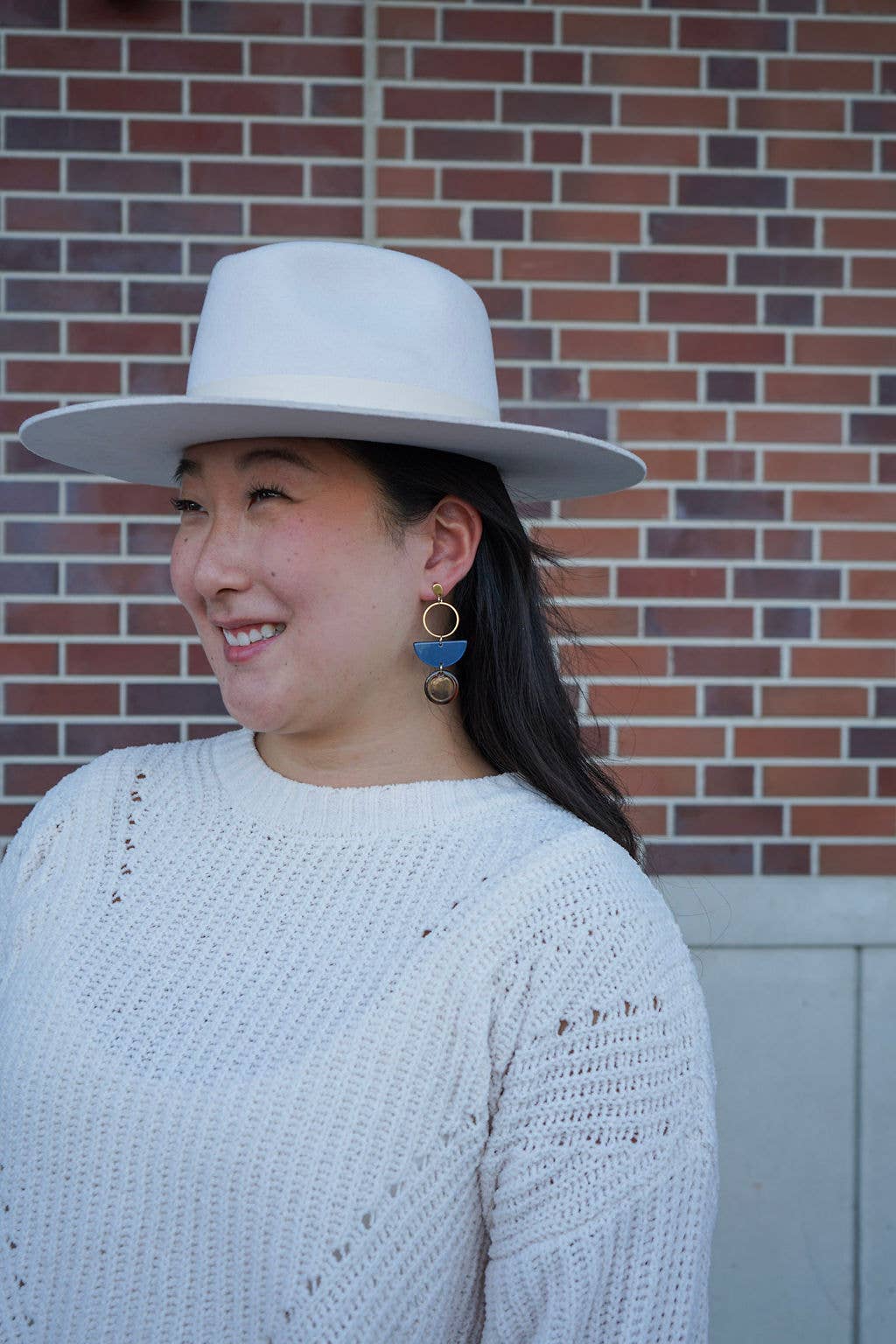Wren Earrings - Navy & Mahogany // Jewelry, Fall