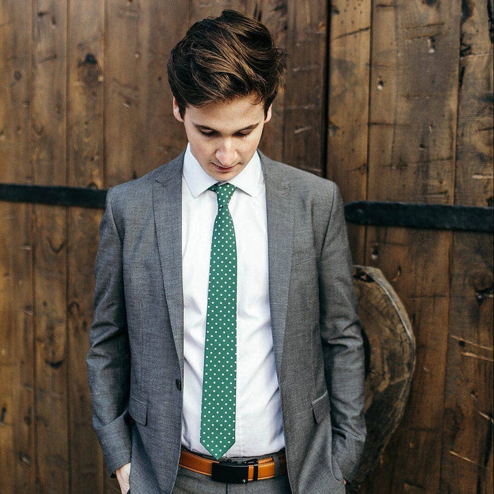 Dublin - Green Polka Dot Tie