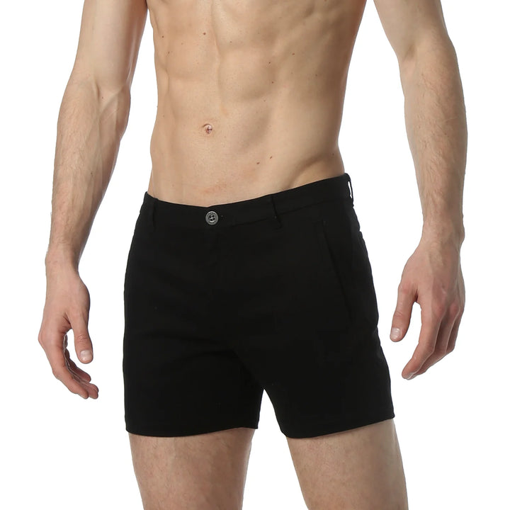Holler 5" Solid Stretch Shorts Heather Black