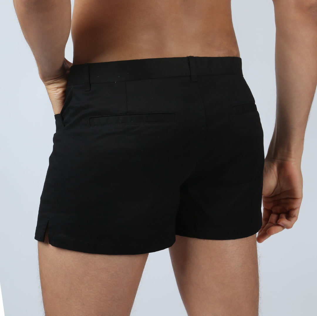 NEW- Black Solid Summit Short - Parke & Ronen