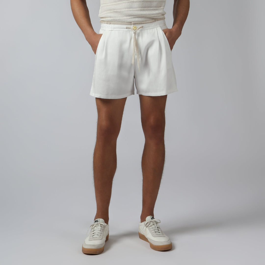 NEW- White Savoy Solid Short - Parke & Ronen