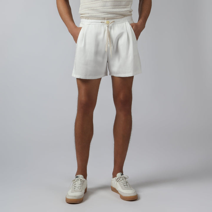 NEW- White Savoy Solid Short - Parke & Ronen