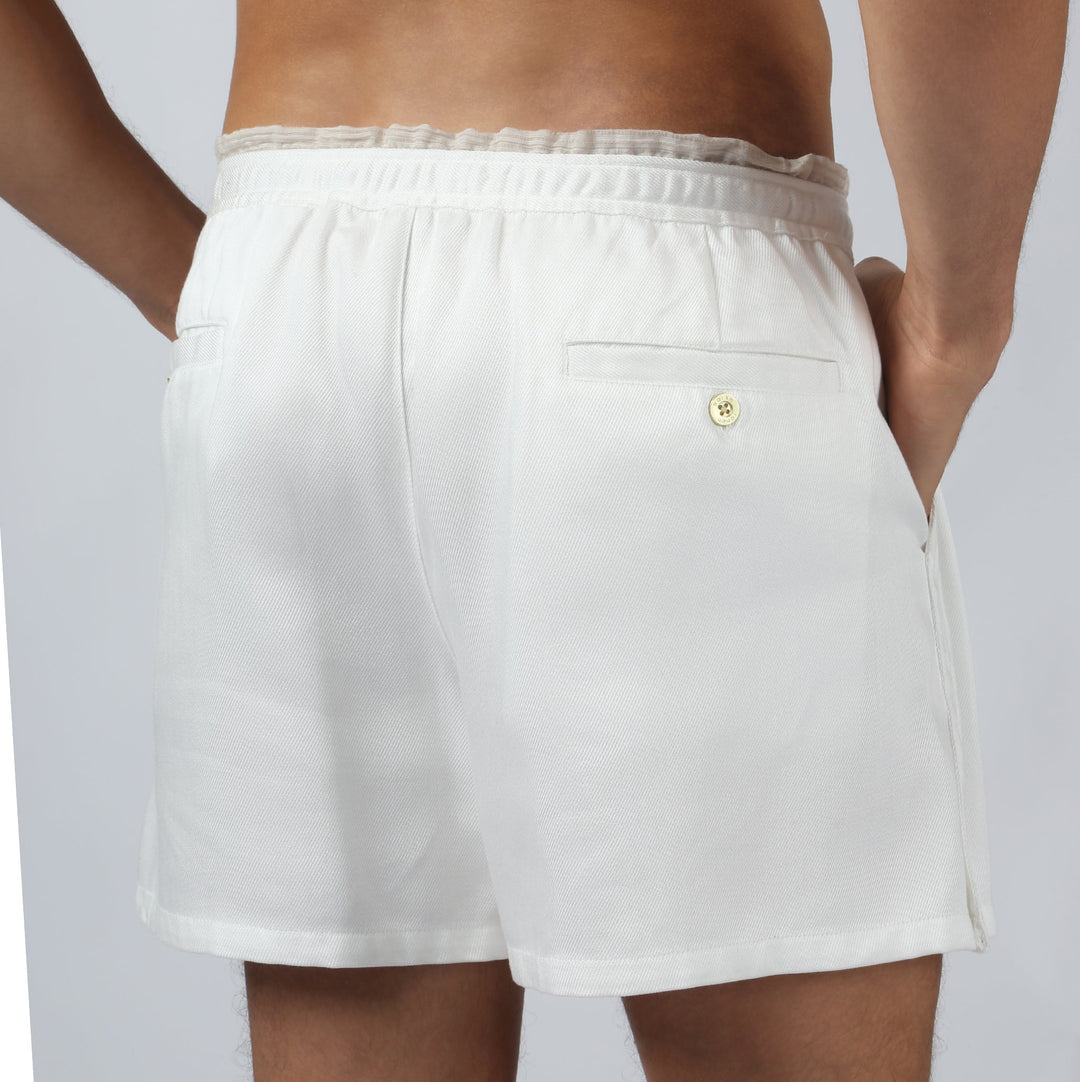 NEW- White Savoy Solid Short - Parke & Ronen