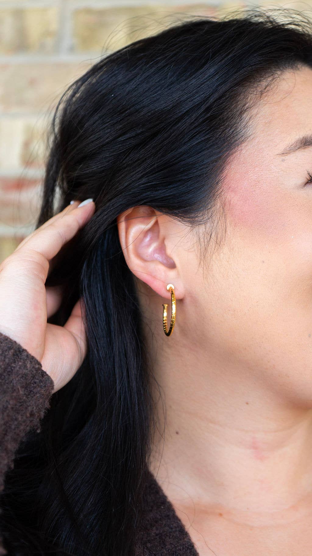 Luxe Harlow Hoop Earrings - Gold