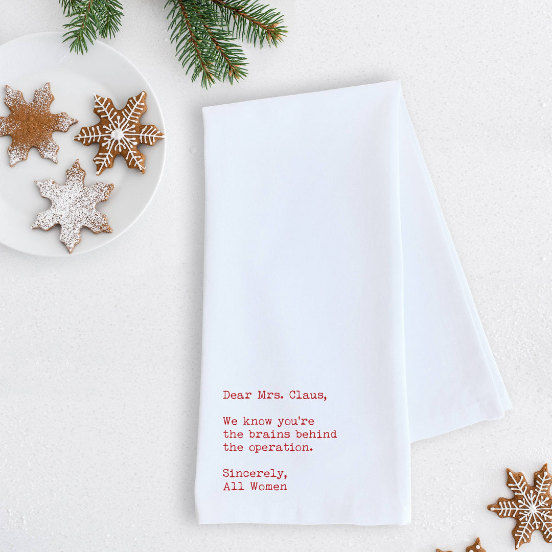Dear Mrs. Claus - Tea Towel