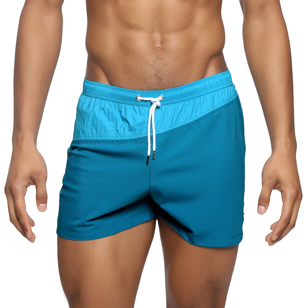 NEW- Peacock Neo Vector Swim Short - Parke & Ronen