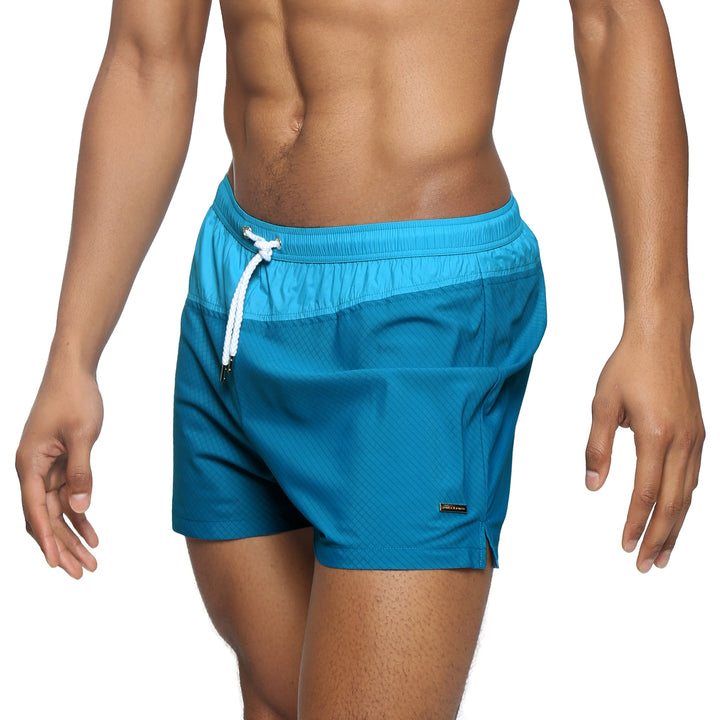 NEW- Peacock Neo Vector Swim Short - Parke & Ronen