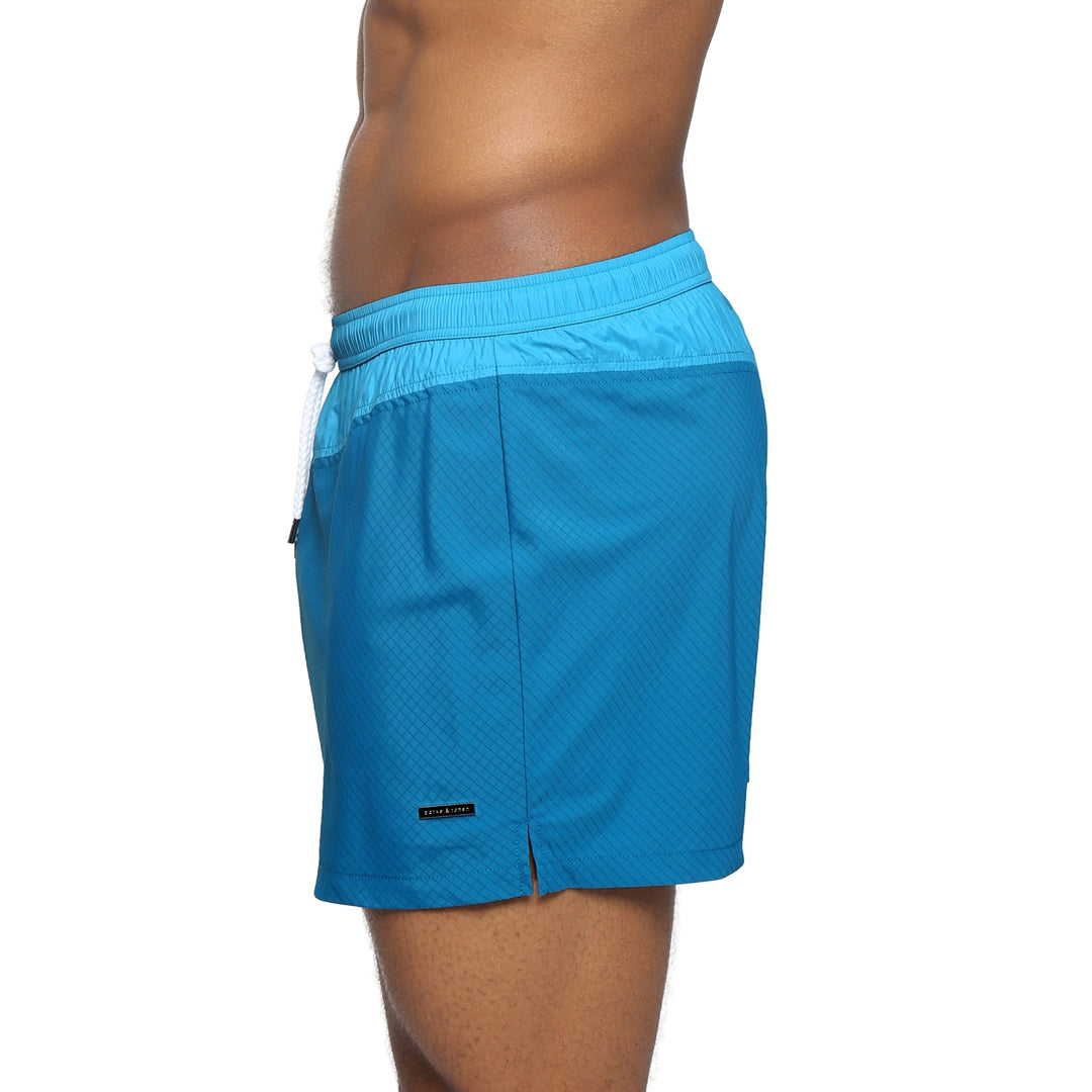 NEW- Peacock Neo Vector Swim Short - Parke & Ronen