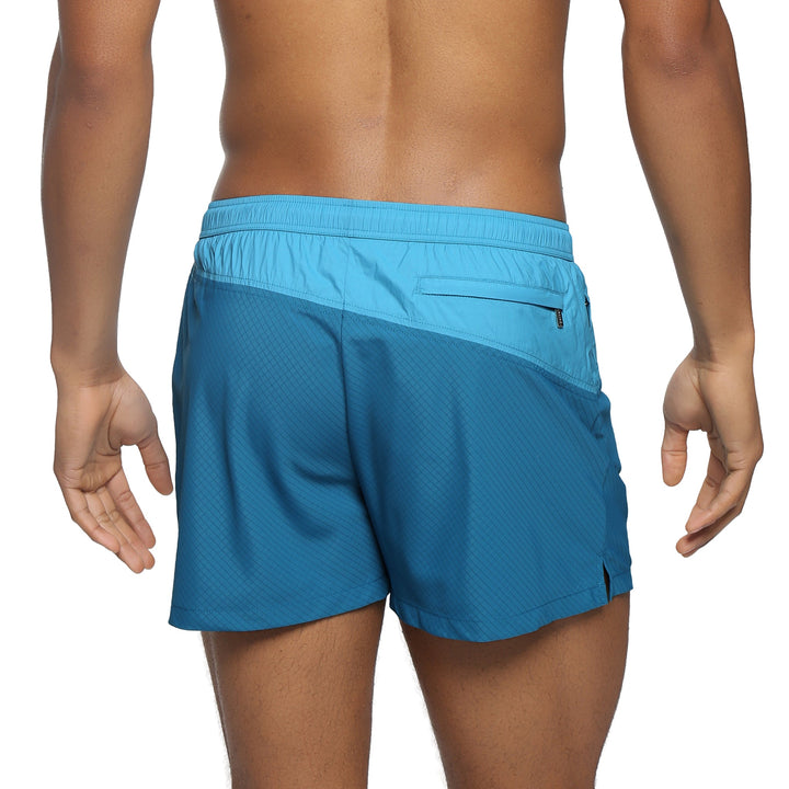 NEW- Peacock Neo Vector Swim Short - Parke & Ronen