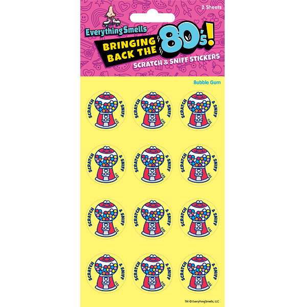 Bubble Gum Machine EverythingSmells Scratch & Sniff Stickers