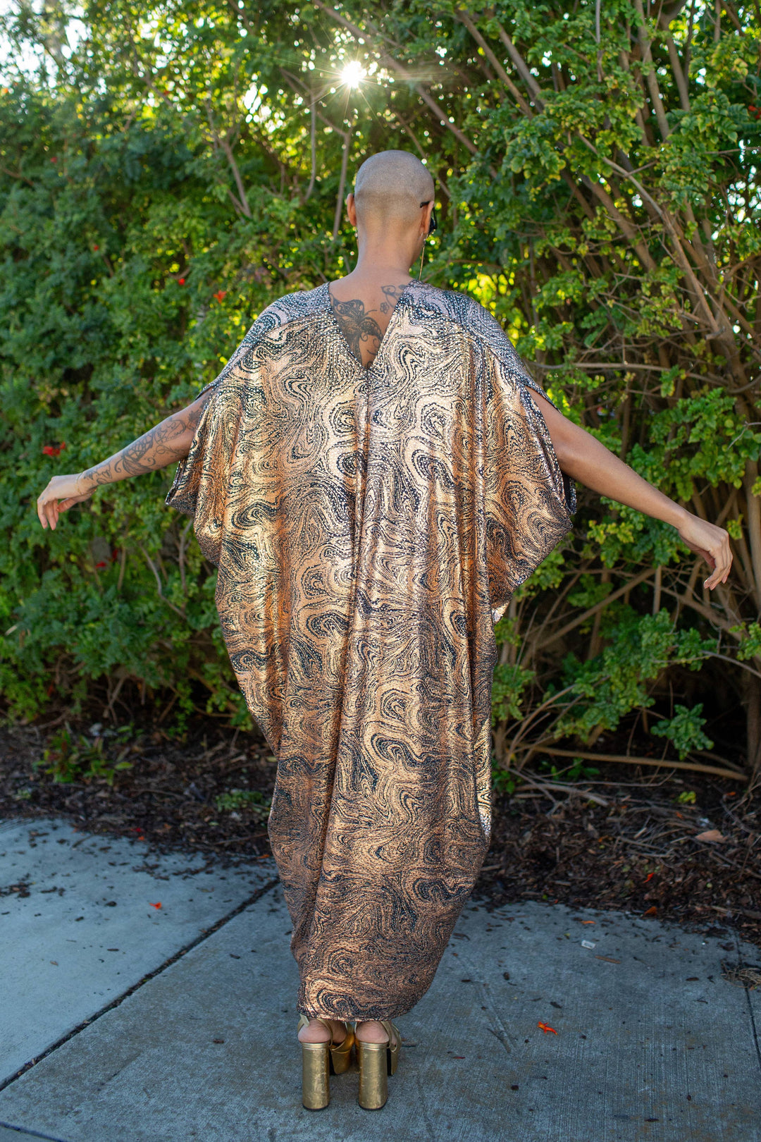 Sunset Current Sequin Caftan