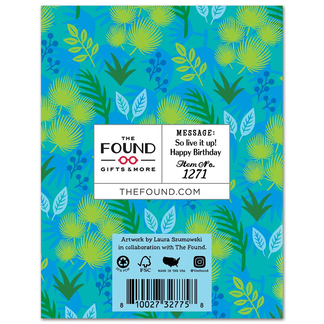 White Lotus Parker Posey Live it Up Birthday Card