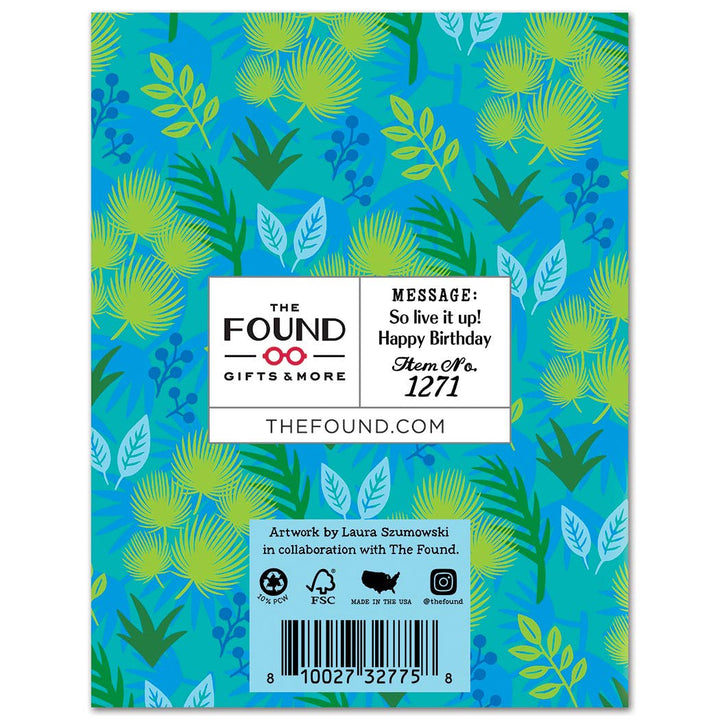 White Lotus Parker Posey Live it Up Birthday Card