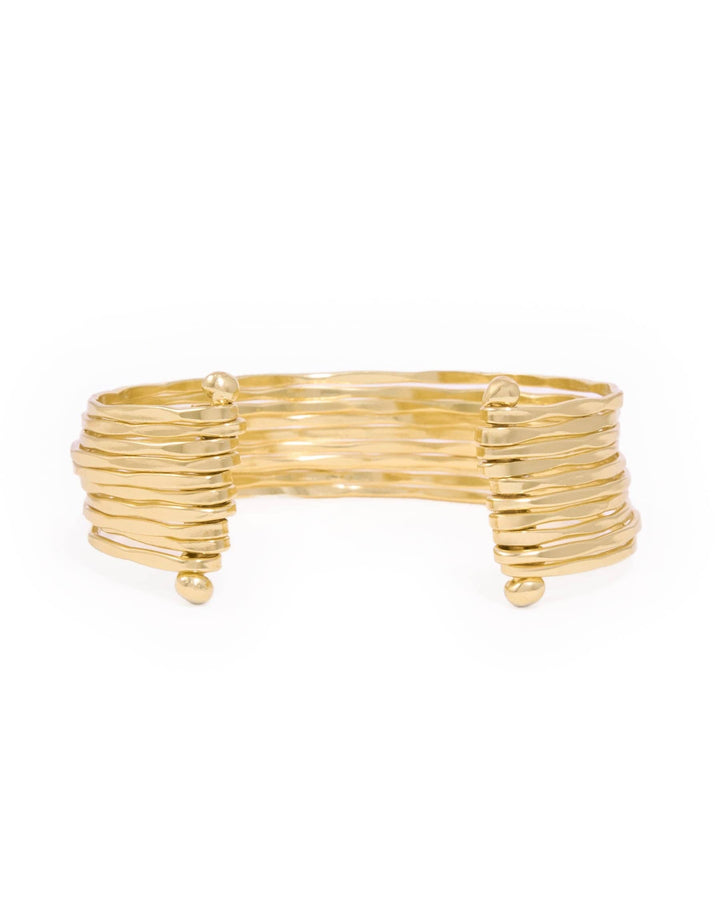 Louisa Multi Strand Cuff Brass