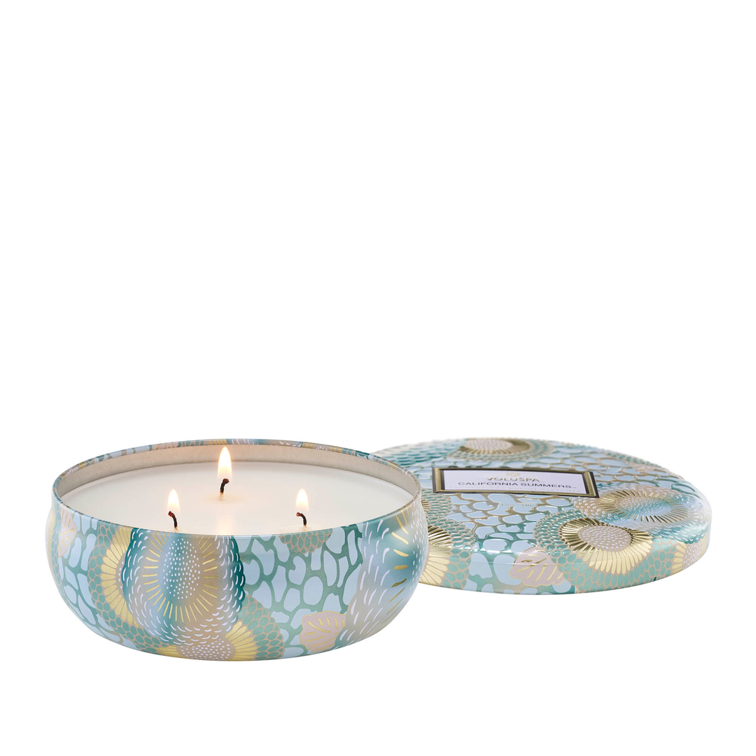 California Summers 3 Wick Tin Candle