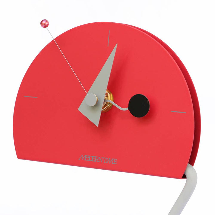 Peacock Desk Clock - Movable Height - Memphis Design