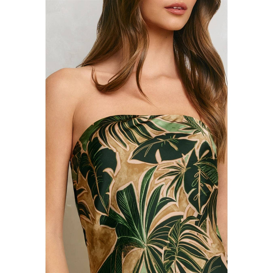 Phangan Island Strapless Back Detail Mini Dress
