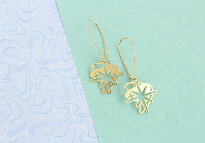 Retro Starburst Earrings