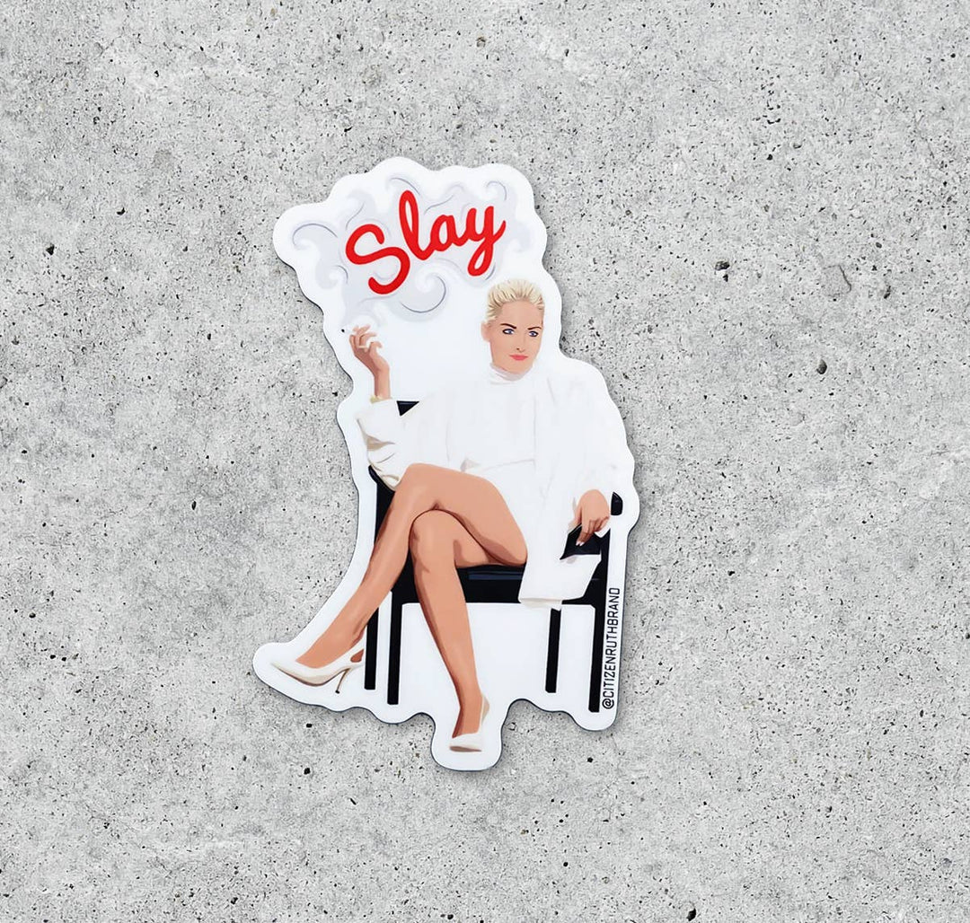 Basic Instinct Slay vinyl sticker
