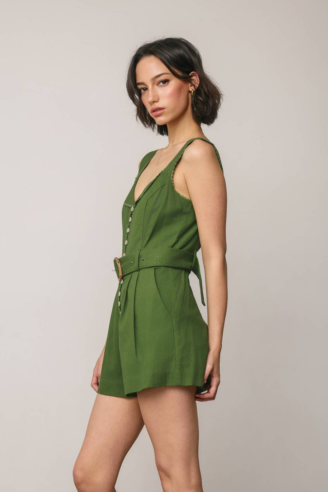 Heaven Sent Lace Trim Foldover Romper