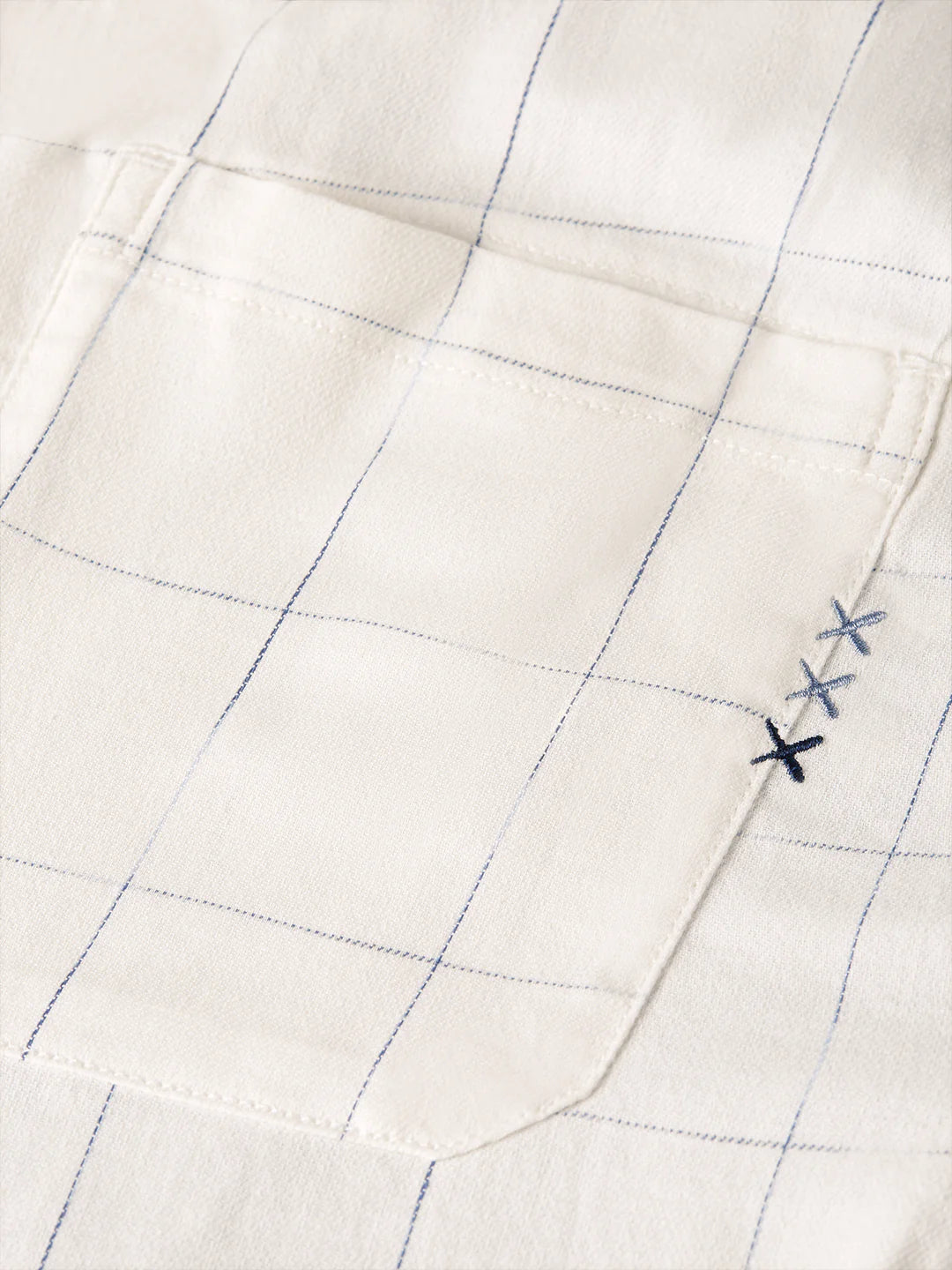 Oliver Linen-Blend Relaxed Straight-Fit Jogger - Bright White / Blue Check
