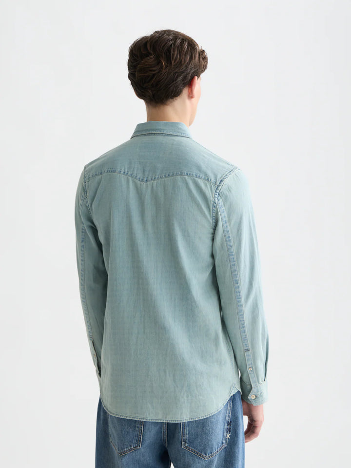 Chic Denim Western Regular-Fit Shirt Blue Grass