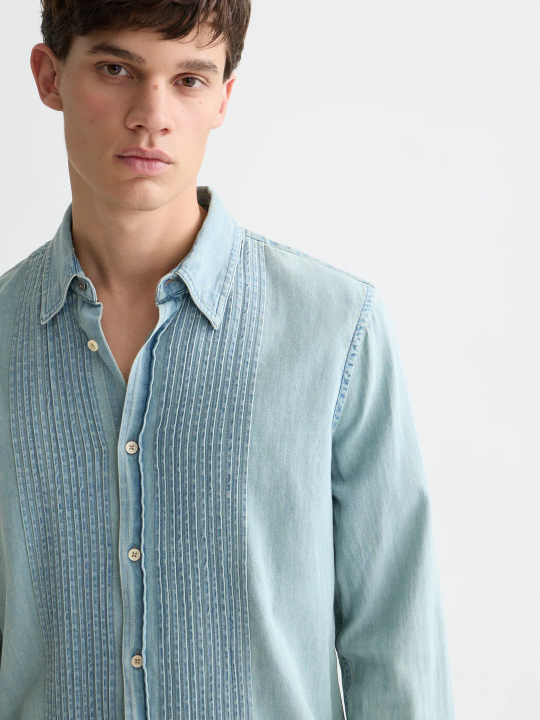 Chic Denim Western Regular-Fit Shirt Blue Grass