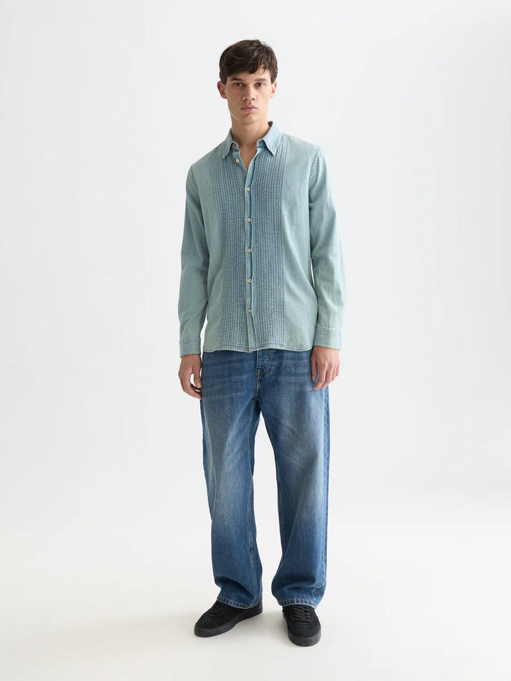 Chic Denim Western Regular-Fit Shirt Blue Grass