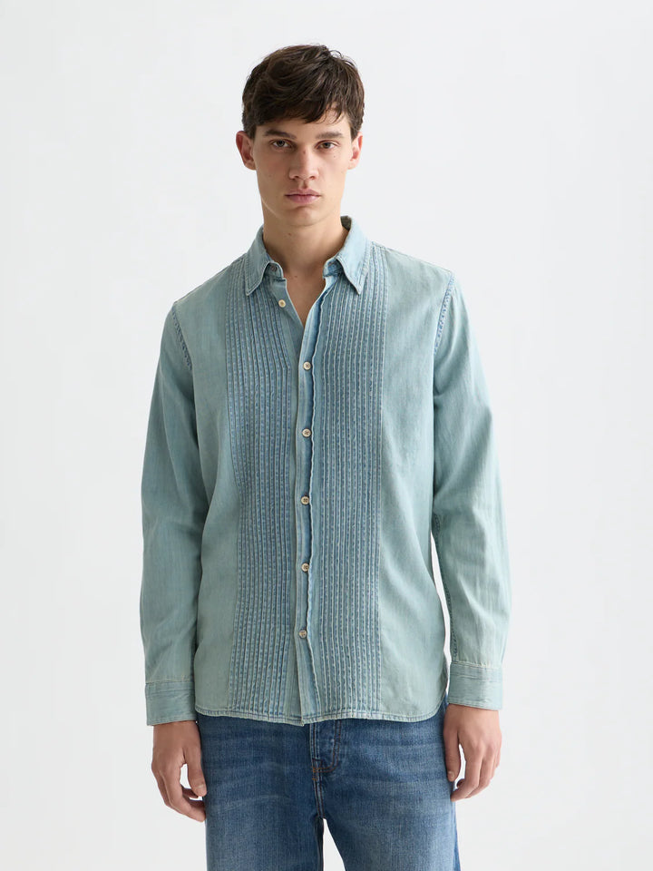 Chic Denim Western Regular-Fit Shirt Blue Grass
