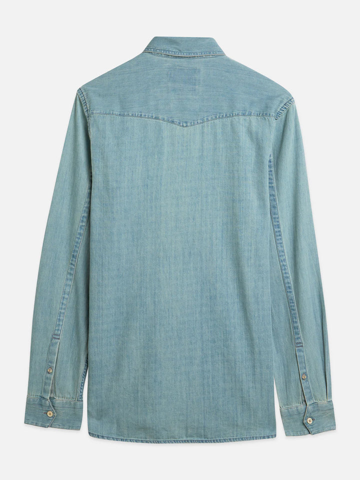 Chic Denim Western Regular-Fit Shirt Blue Grass